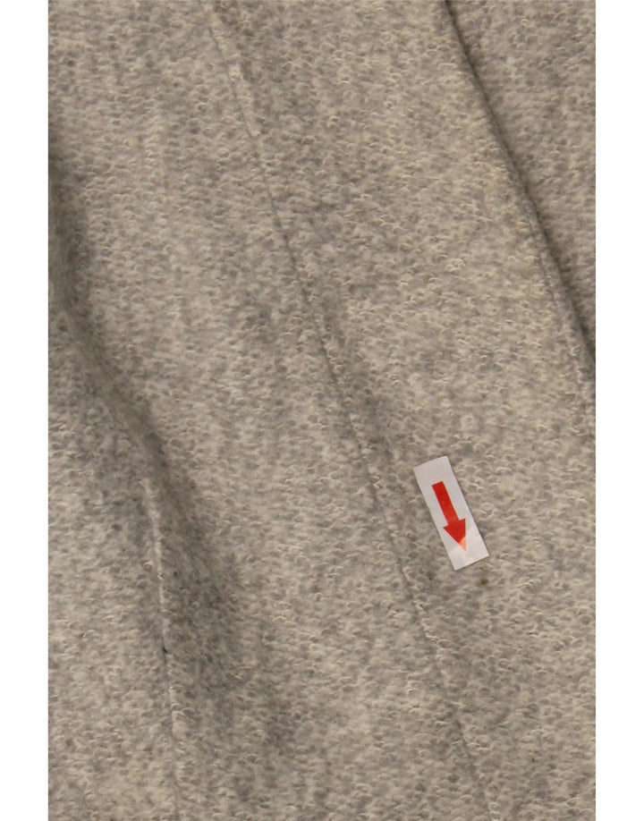 Zara Mujer Abrigo UK 44 Grande Poliéster Gris