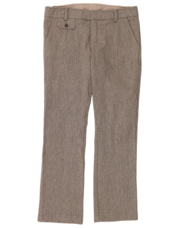Dondup Pantalones casuales con corte de bota para mujer IT 44 Medium W34 L32 Grey Herringbone