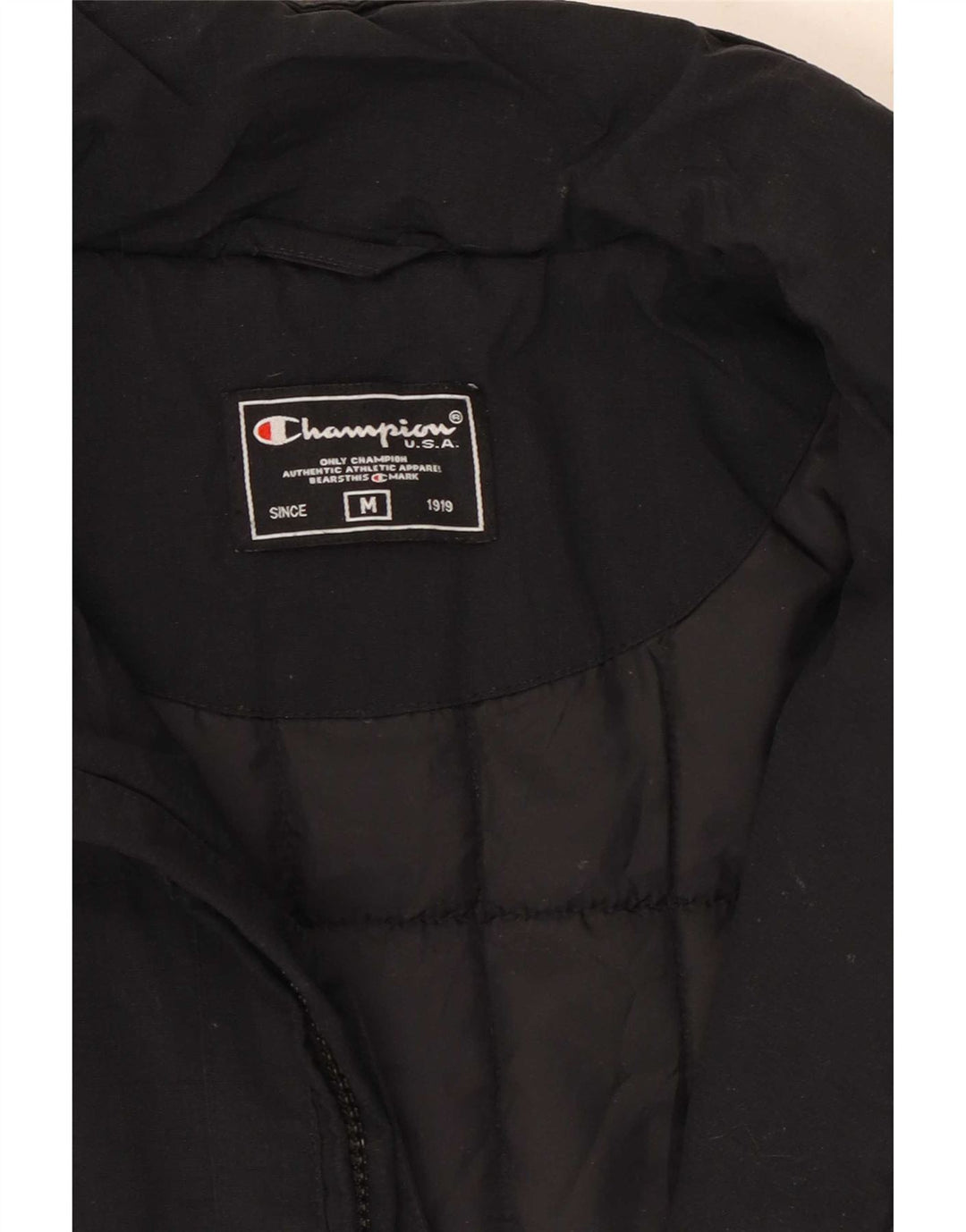 Champion Chaqueta cortavientos para hombre Reino Unido 38 Mediano Negro
