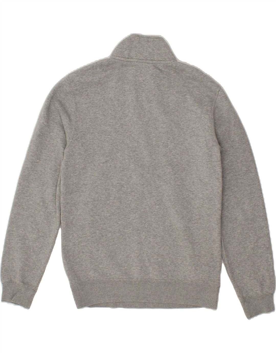 NIKE Mens Zip Neck Sweatshirt Jumper Small Grey Cotton Vintage Nike and Second-Hand Nike from Messina Hembry 