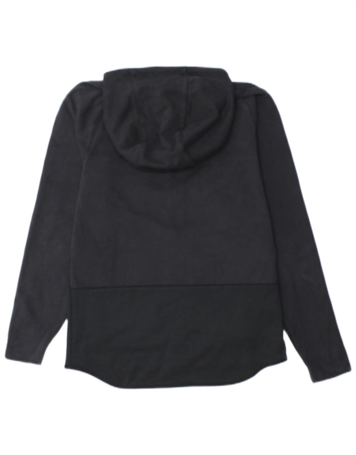 Nike - Sudadera con capucha y cremallera para hombre, talla pequeña, algodón negro