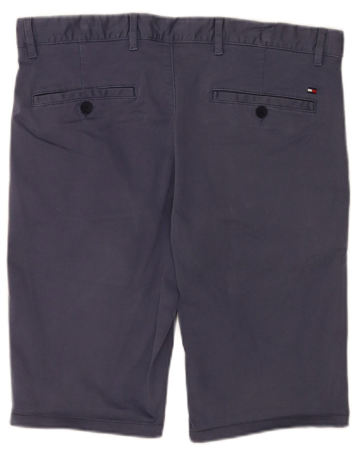 Tommy Hilfiger Pantalones cortos chinos para hombre W32 Algodón azul marino mediano