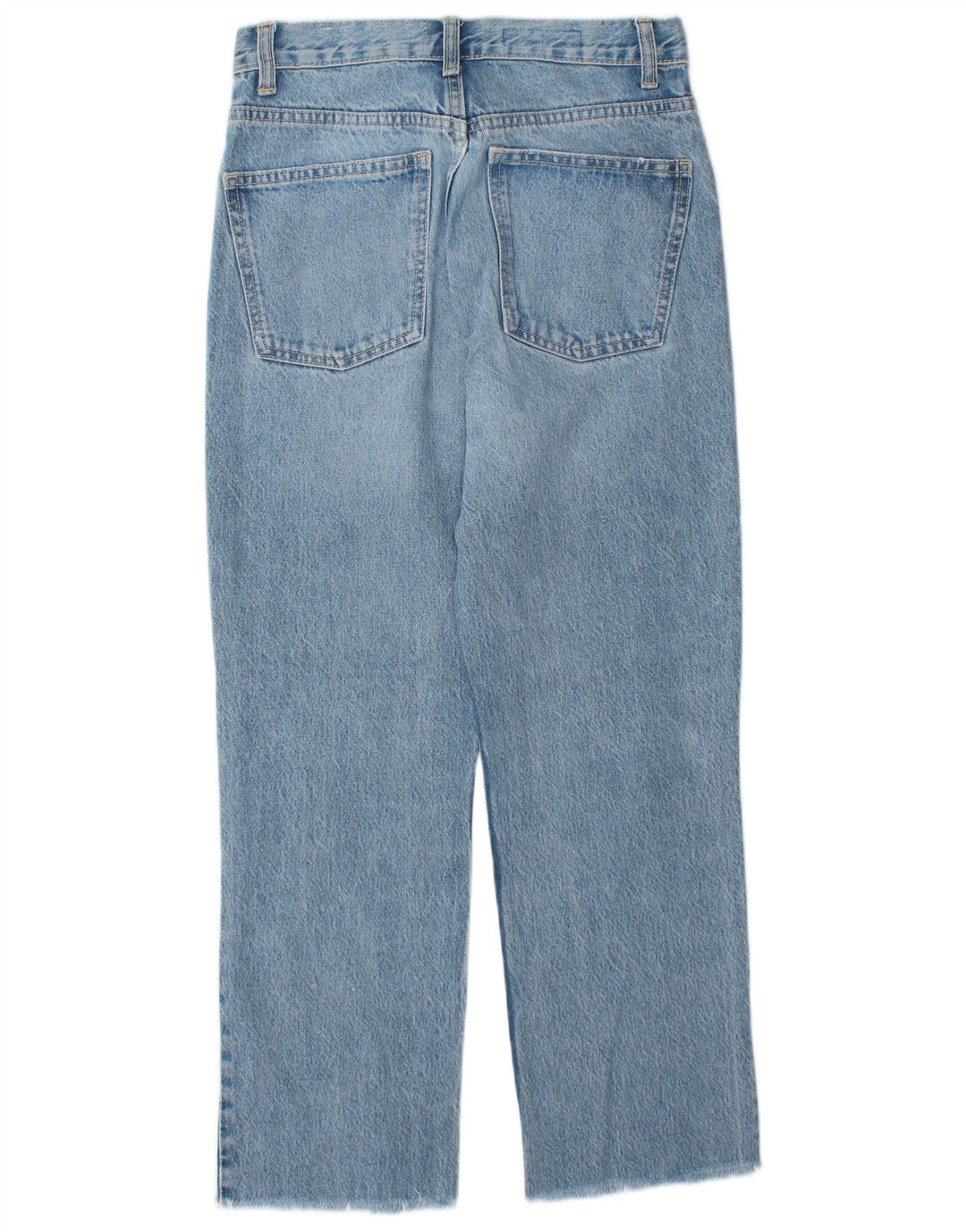 ZARA Vaqueros Rectos De Talle Alto Mujer EU 36 XS W26 L26 Azul Algodón