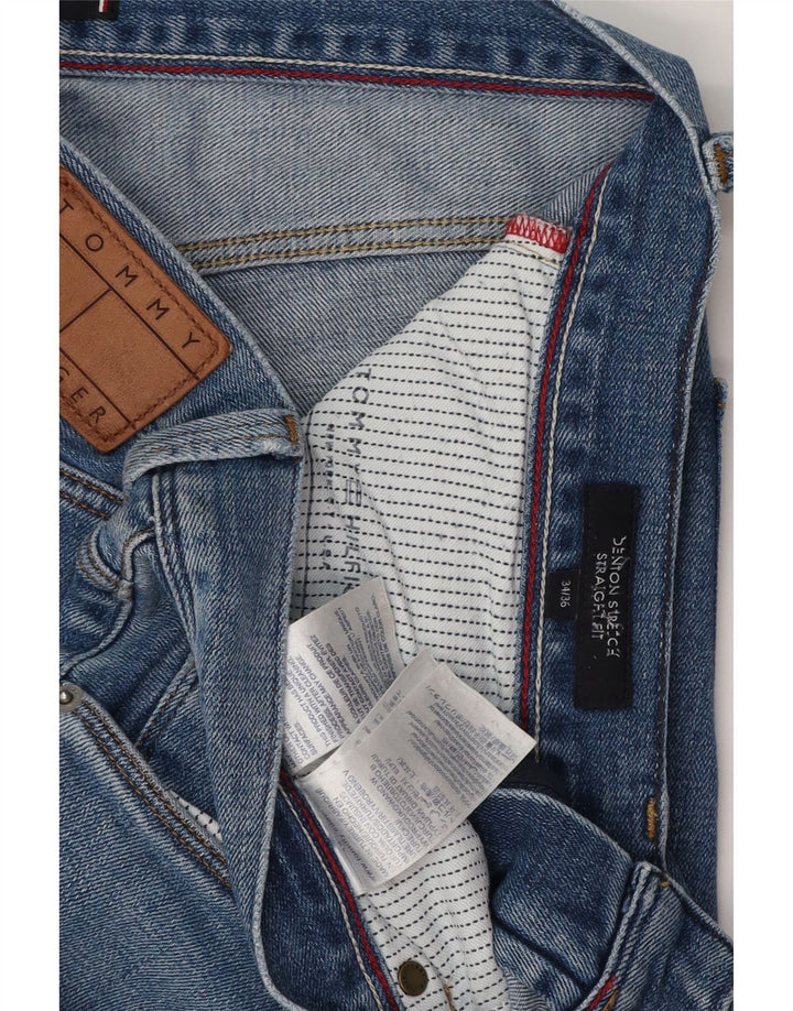 TOMMY HILFIGER Vaqueros rectos Denton para hombre W34 L36 Algodón azul
