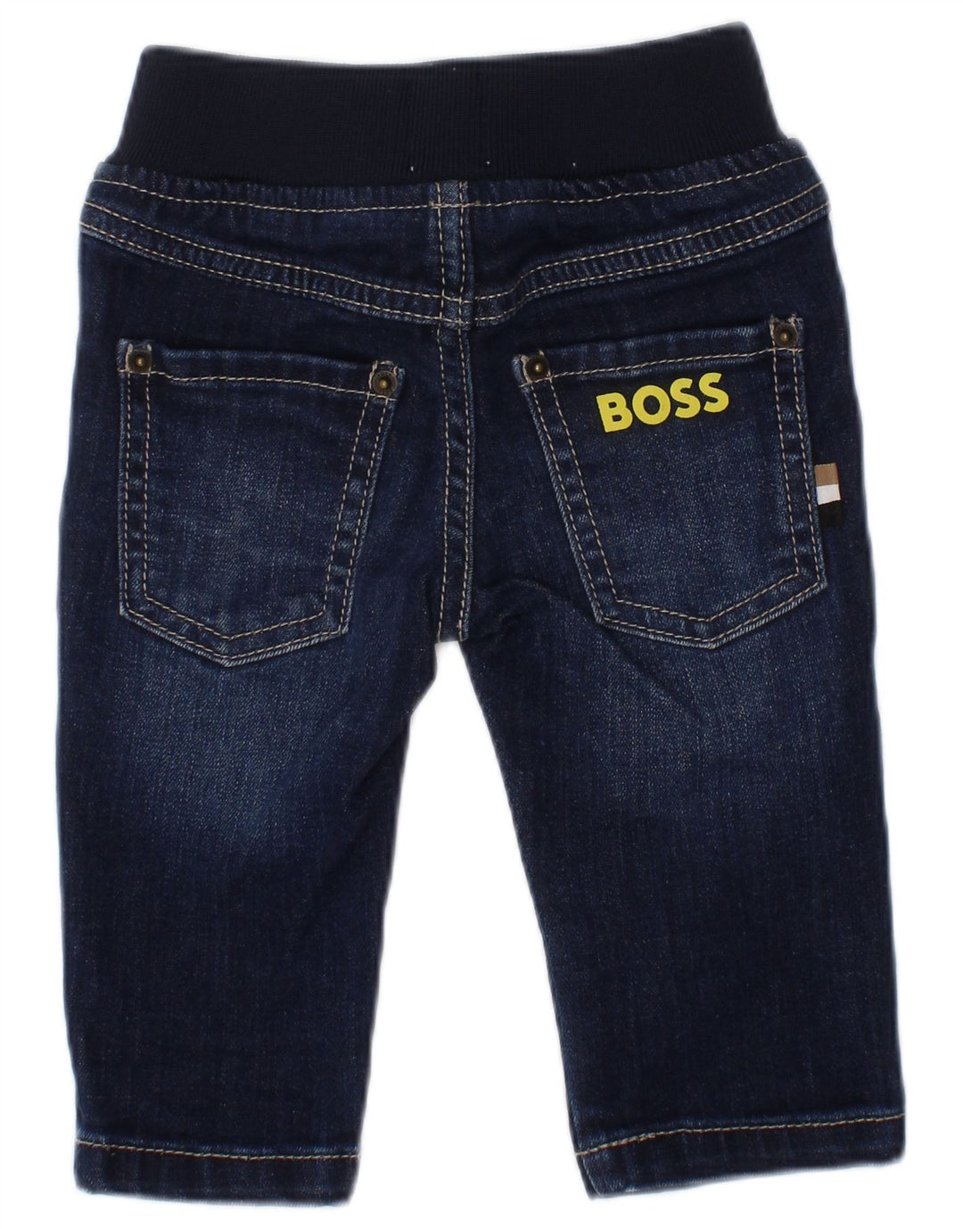 Hugo Boss Vaqueros rectos gráficos para bebés de 3 a 6 meses W18 L8 Algodón azul