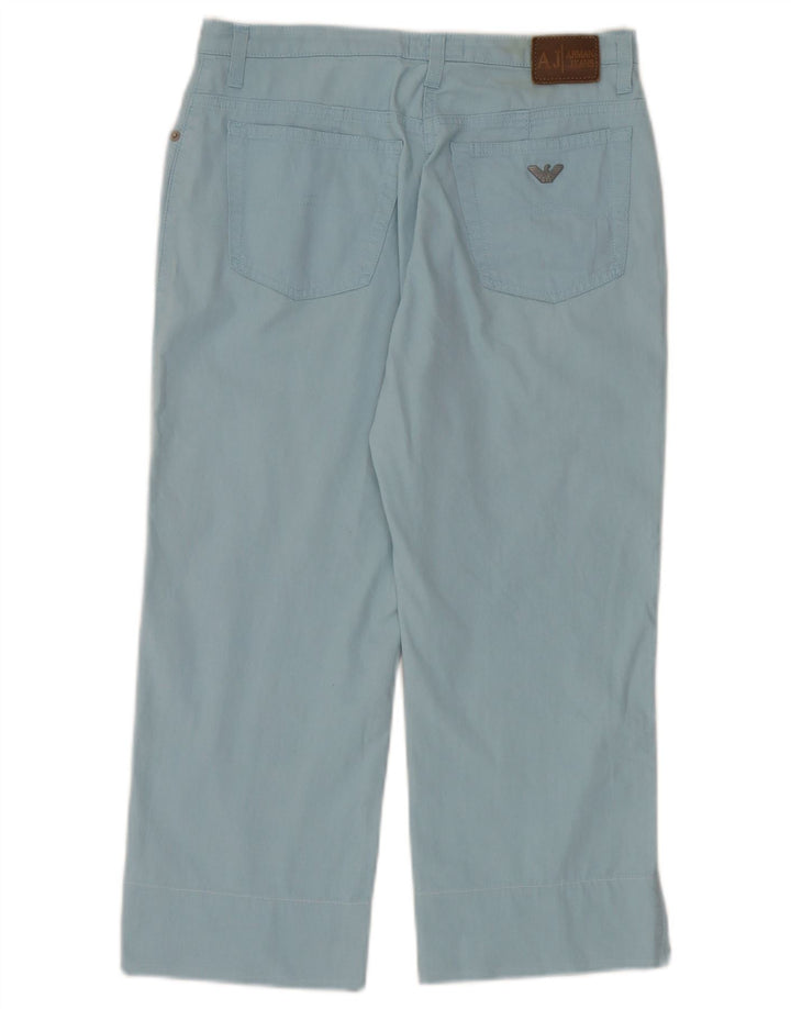 Pantalones Capri Recto Mujer Armani W29 L22 Azul