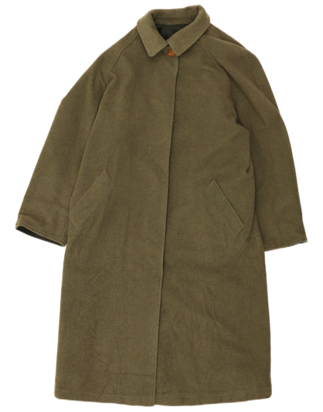 Abrigo reversible vintage para mujer EU 44 XL Poliéster caqui