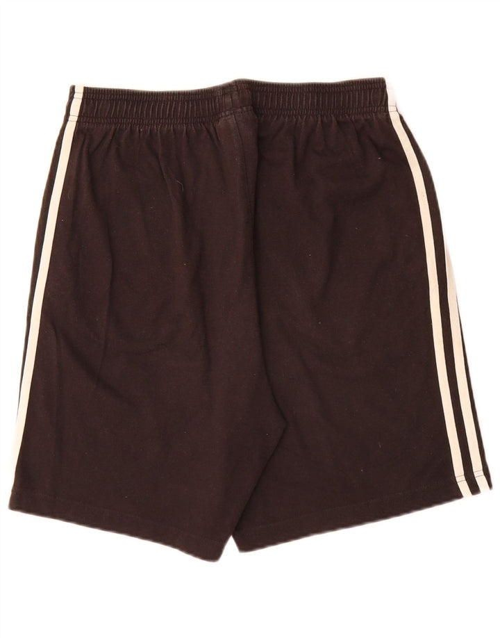 Adidas - Pantalones cortos deportivos para hombre, algodón negro mediano