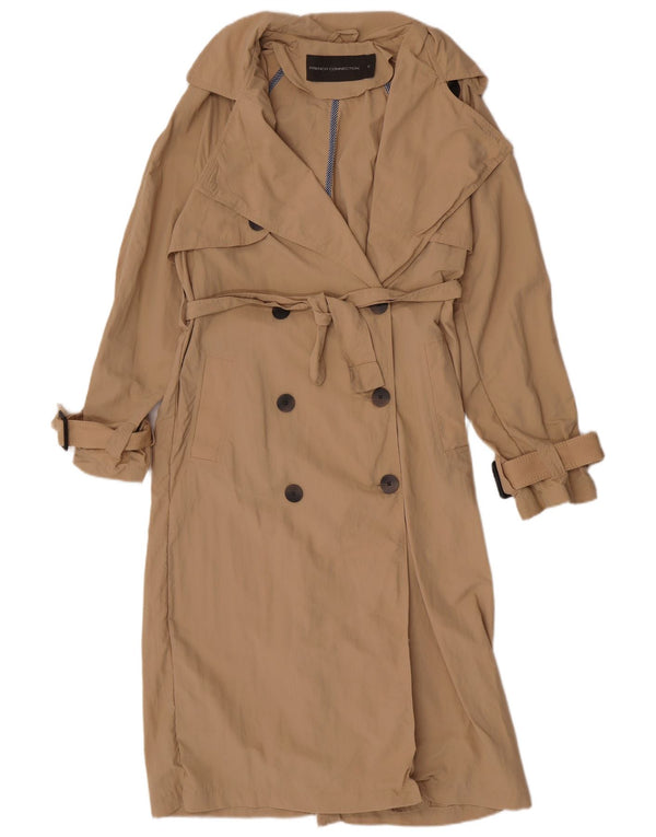 Gabardina para mujer de French Connection UK 40 Small Beige Poliamida