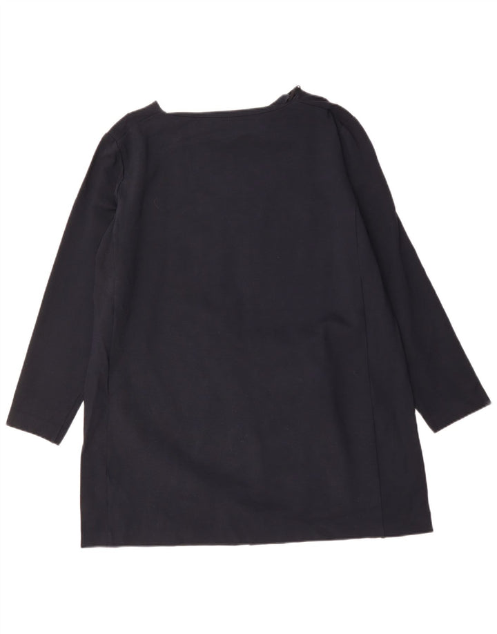 COS Vestido túnica para mujer Reino Unido 16 Grande Azul marino Viscosa