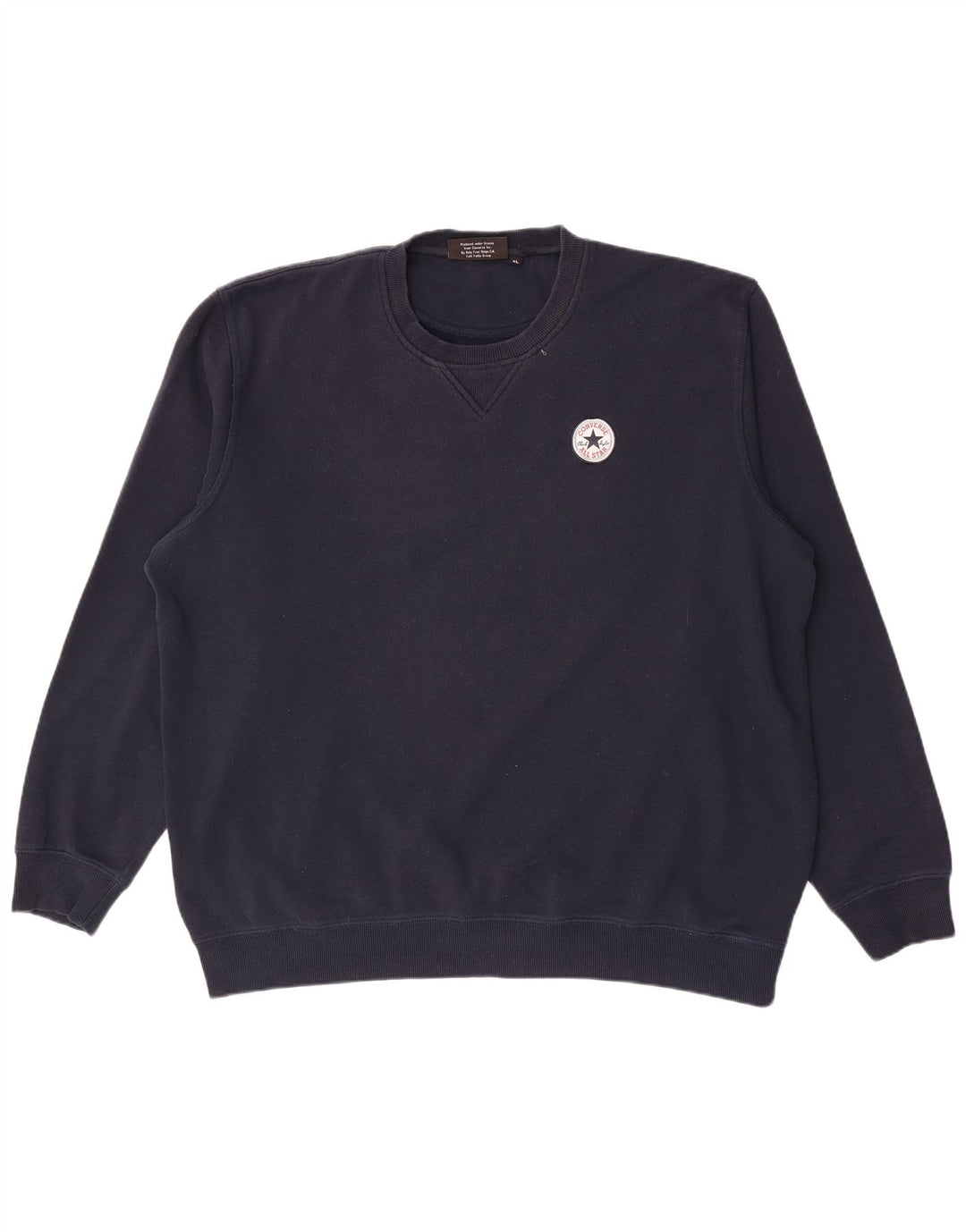 Converse Hombre Chuck Taylor Sudadera Jumper XL Azul Marino Algodón
