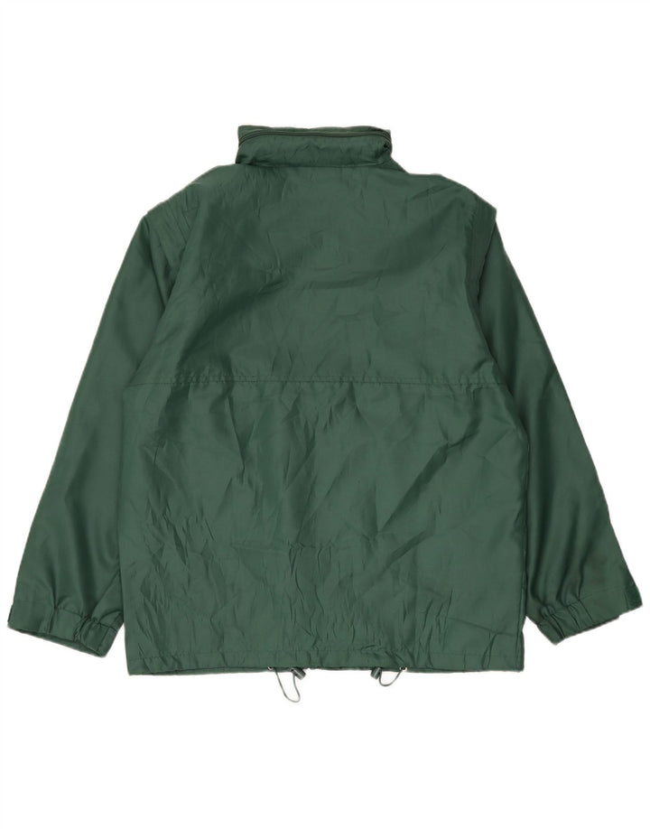 Spalding Chaqueta impermeable con capucha y ajuste holgado para hombre UK 38 Poliamida verde medio