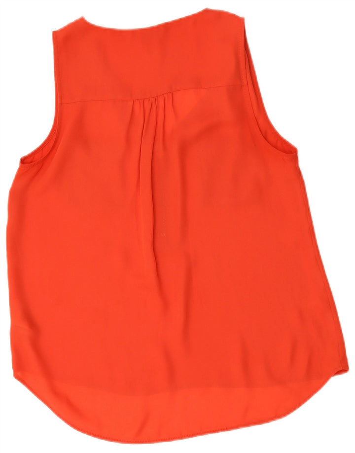 Guess Top sin mangas para mujer UK 10 Small Red Poliéster
