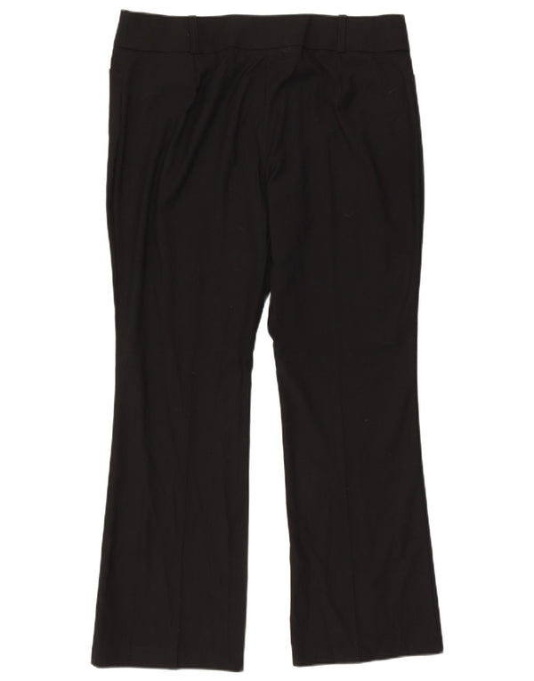 Marks & Spencer Pantalones Casuales Rectos para Mujer UK 46 Large W36 L31 Negro