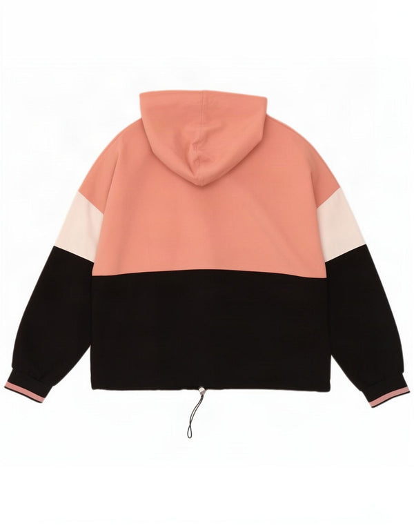 Zara Jersey corto con capucha extragrande para mujer UK 40 Grande Bloque de color rosa  Descripción del producto Tamaño de la etiqueta:
