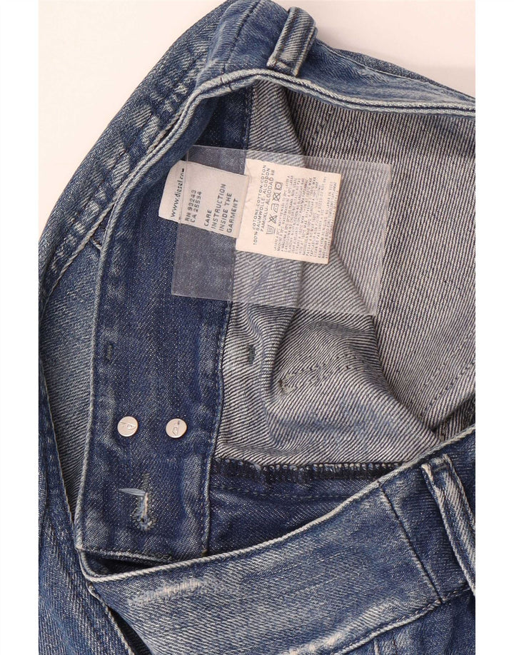Diesel Mujer Vaqueros Cortos Desgastados W26 L25 Algodón Azul