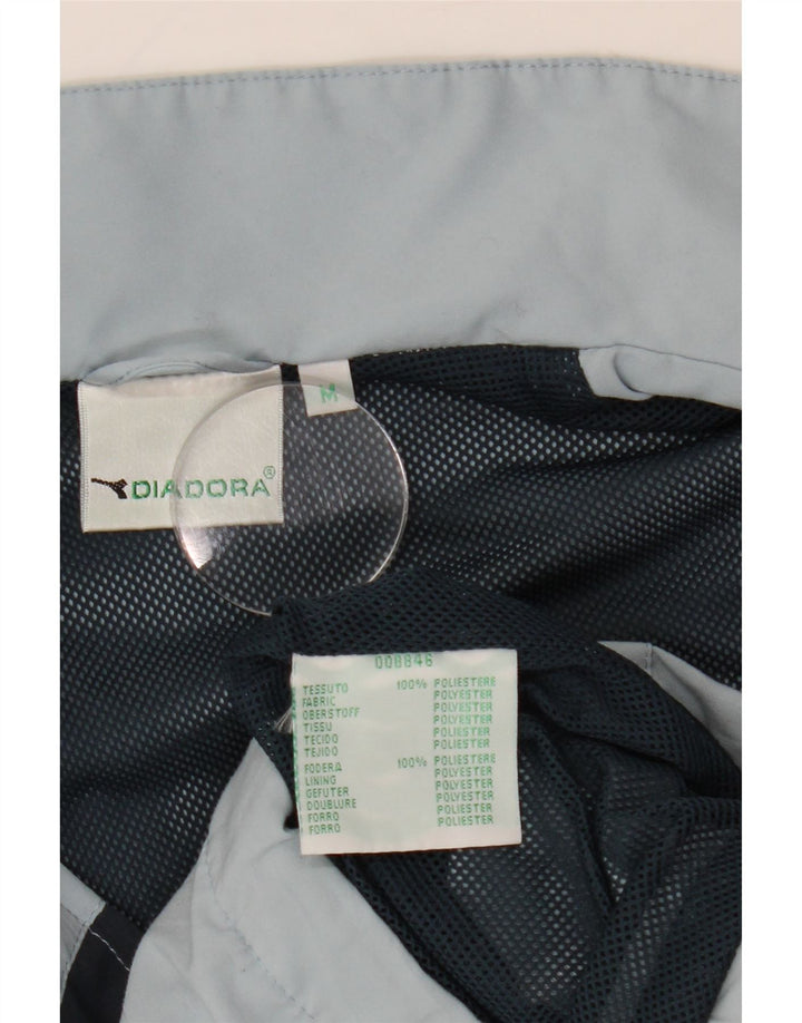 Diadora Hombre Chaqueta De Chándal Top Azul Medio Poliéster Color Block