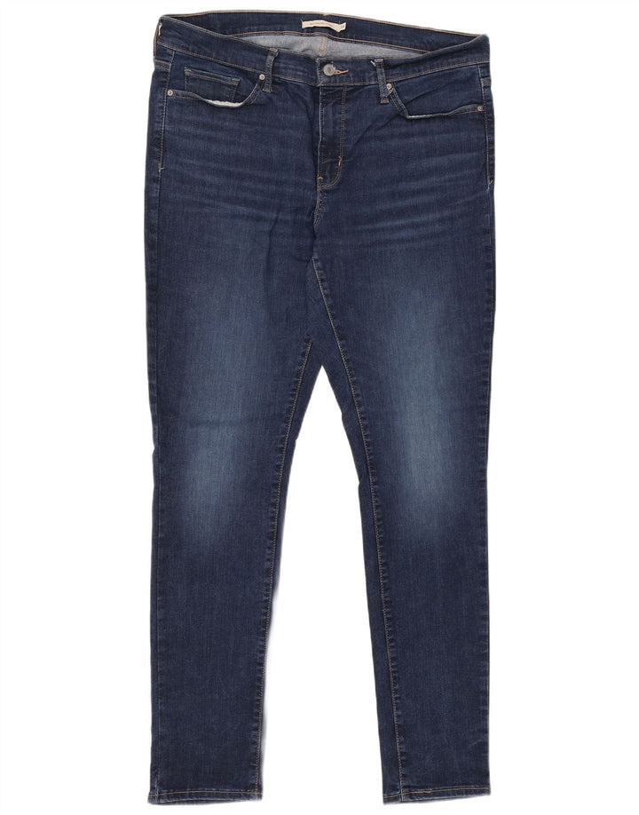 LEVI'S Mujer 311 Shaping Skinny Jeans W34 L32 Algodón Azul Marino
