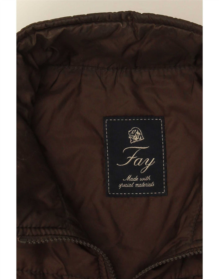 Fay Chaleco acolchado para hombre UK 36 Small Brown