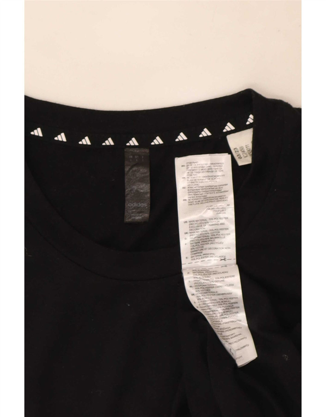 Adidas Hombre Aeroready Camiseta Top Grande Poliéster Negro