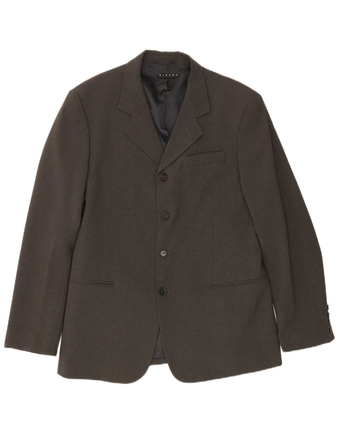 Sisley Chaqueta tipo blazer de 4 botones para hombre IT 50 Poliéster gris grande