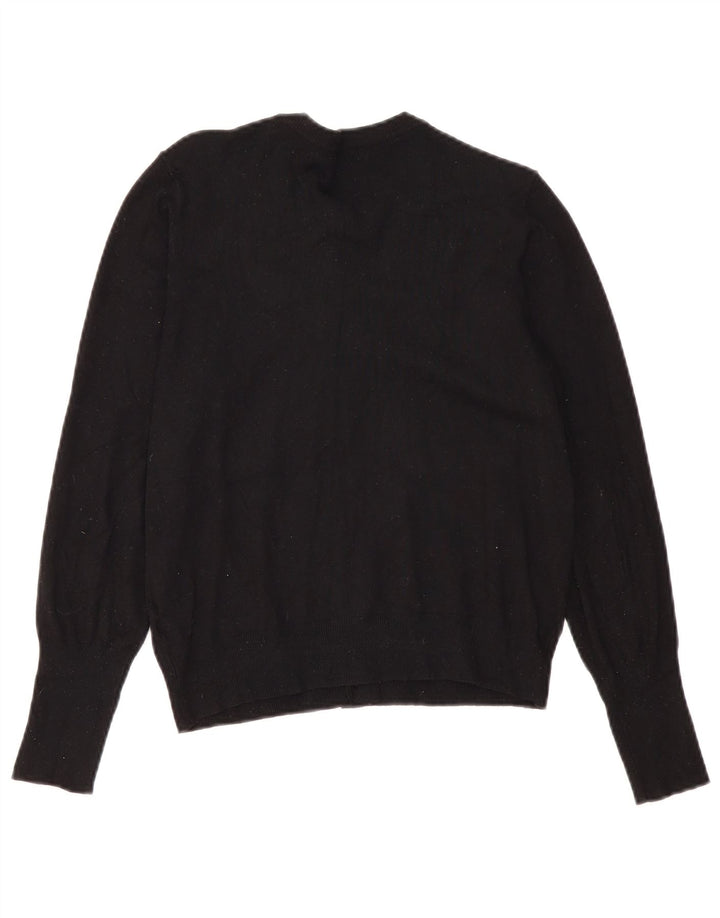 Marks & Spencer - Cárdigan para mujer, talla 40, viscosa negra mediana
