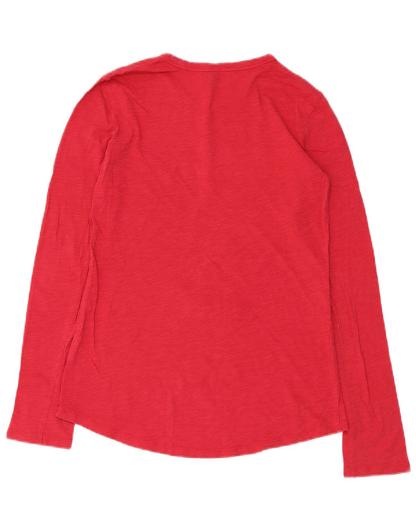 Benetton Top Gráfico para Niña Manga Larga 10-11 Años XL Rosa Algodón