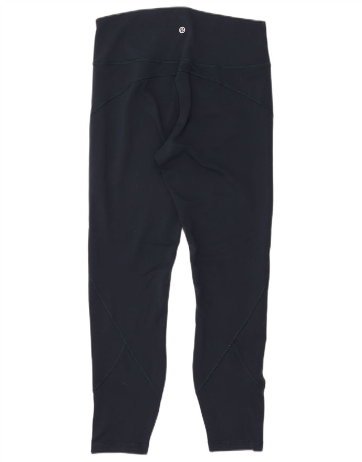LULULEMON Leggings para mujer US 10 Grande Azul Marino Nylon