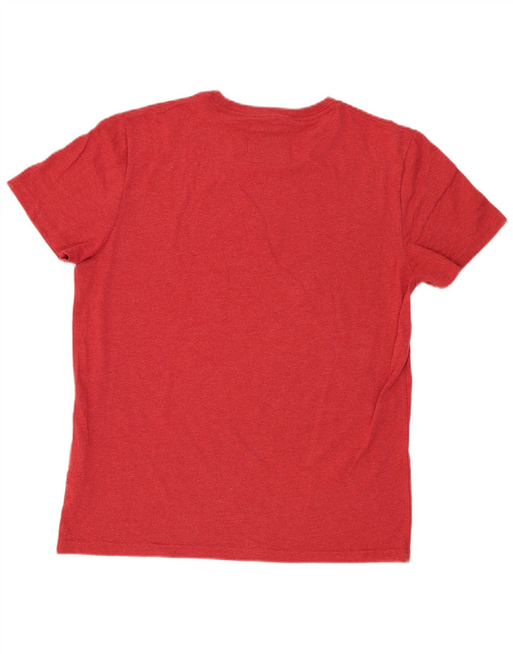Superdry Camiseta gráfica para hombre Top grande de algodón rojo