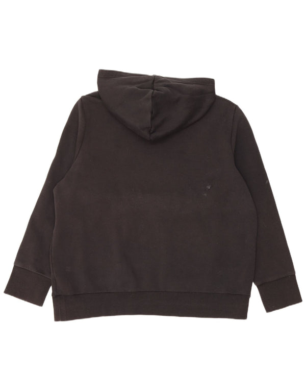 ADIDAS Jersey con capucha gráfico para mujer UK 24/26 2XL Algodón negro