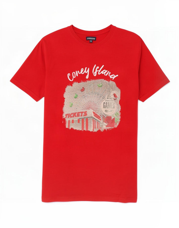 Carrera Camiseta gráfica para hombre Top 2XL Algodón rojo