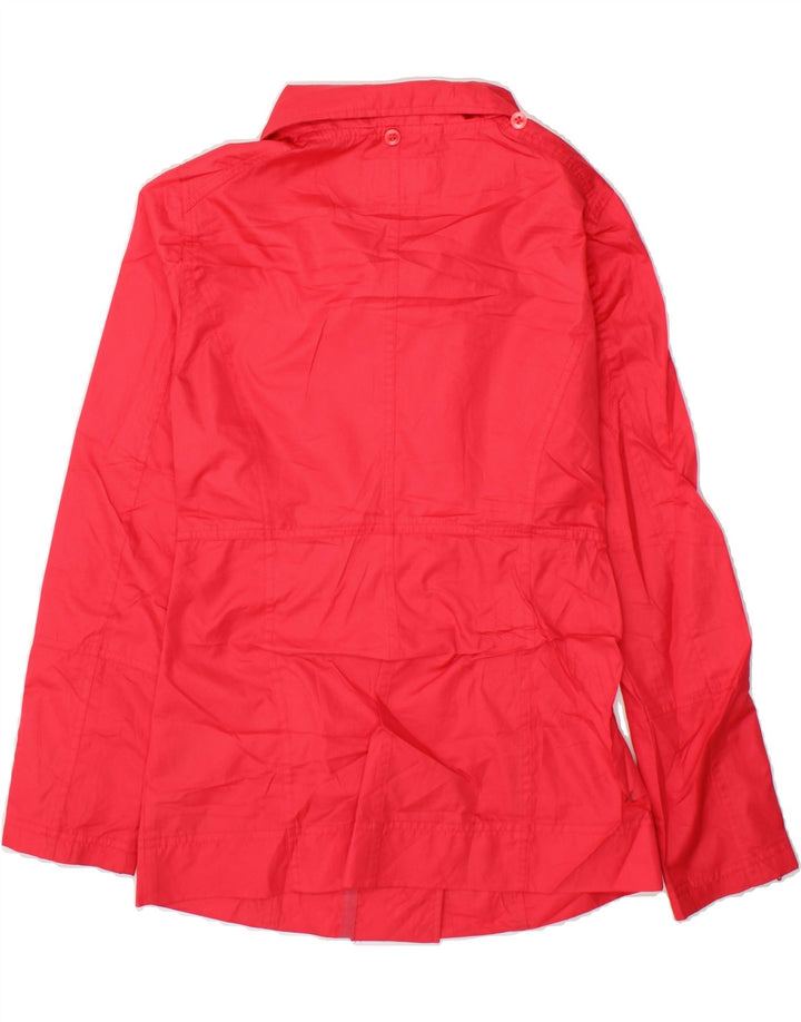 HURLEY Womens Double Breasted Coat UK 6 XS Pink Polyester Vintage Hurley and Second-Hand Hurley from Messina Hembry 