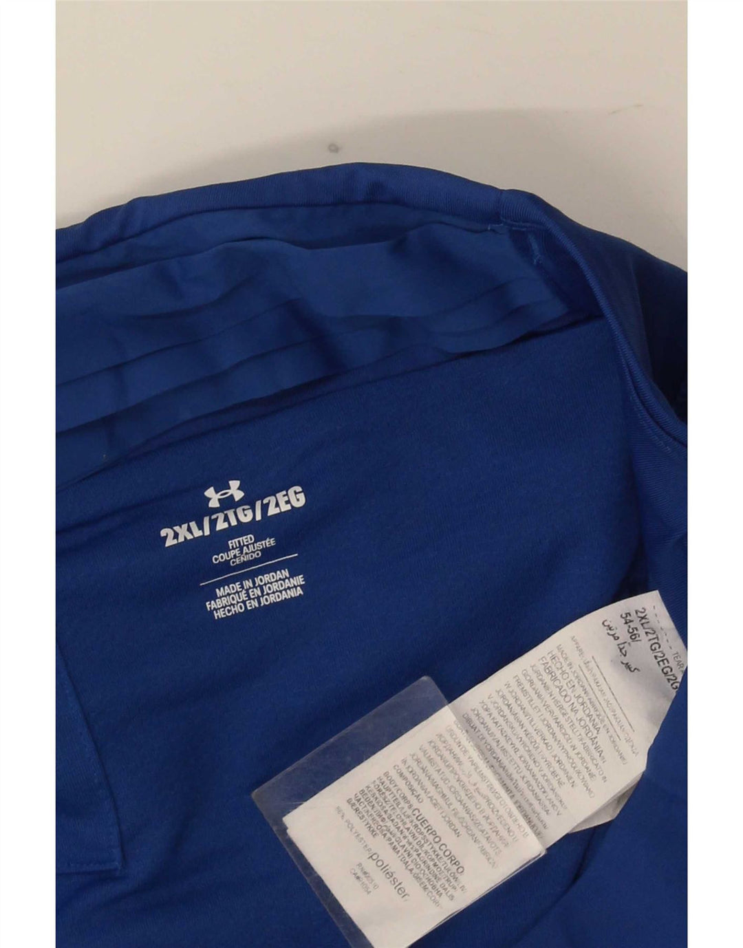 Under Armour Pantalones cortos deportivos para hombre 2XL Poliéster con bloques de color azul