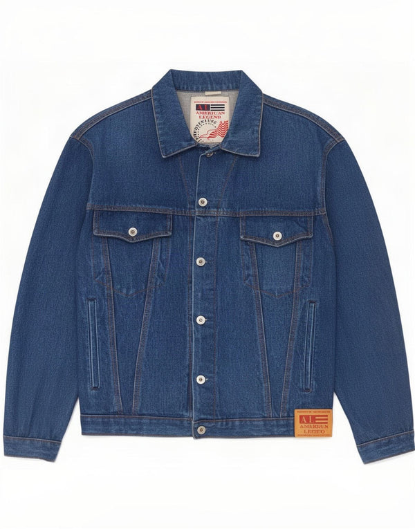 American Legend Chaqueta vaquera para hombre UK 36 Small Azul Algodón