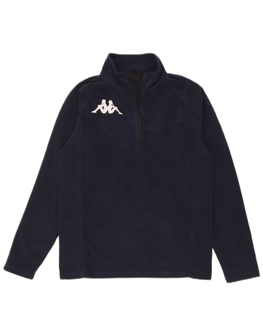 Kappa Jersey polar con cremallera y cuello para niños 13-14 años Azul marino Poliéster