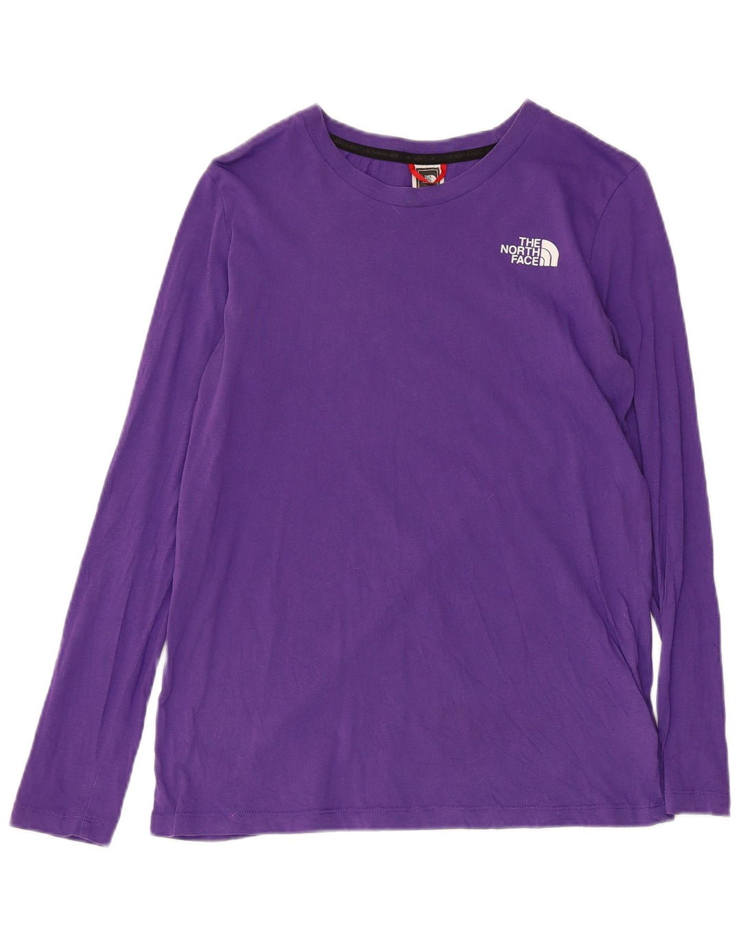THE NORTH FACE Top gráfico para mujer de manga larga UK 10 Small Purple Cotton