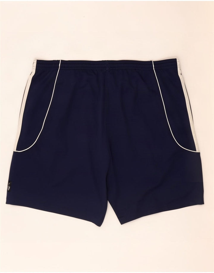 Adidas Mens Climalite Graphic Sport Shorts Grande Azul Marino Poliéster