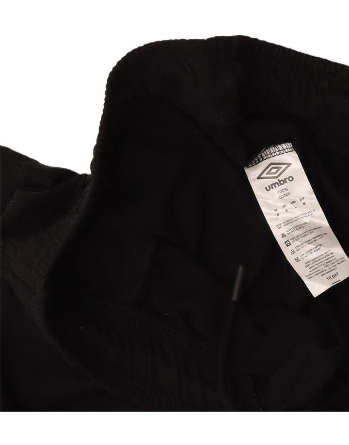 UMBRO Shorts deportivos para hombre Algodón negro mediano