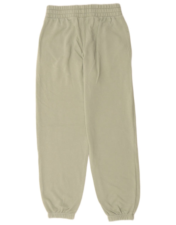 PUMA Womens Graphic Tracksuit Trousers Joggers UK 8 Small Khaki Cotton