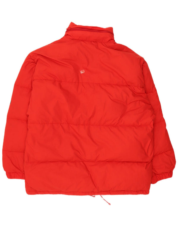 Brunik Chaqueta acolchada holgada con capucha para hombre UK 40 Large Poliéster rojo