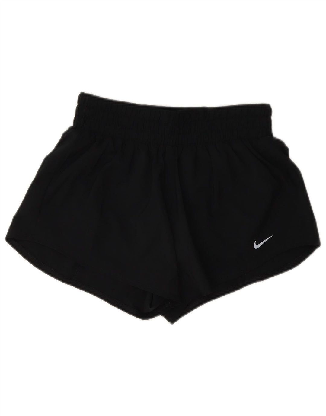 Nike Pantalones cortos deportivos Dri Fit para mujer UK 8 Small Poliéster negro