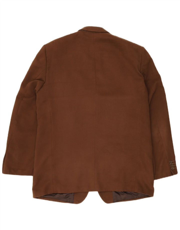 ROBBIE Chaqueta tipo blazer de 3 botones para hombre UK 42 XL Marrón Poliéster
