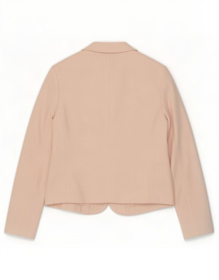 Marks & Spencer Chaqueta Blazer Autograph para Mujer UK 12 Poliéster Rosa Mediano