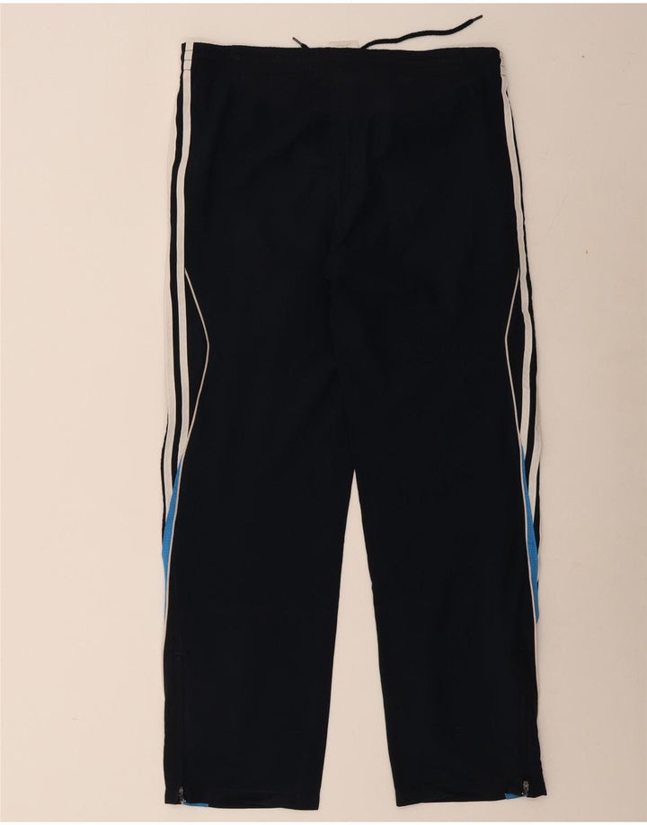 Adidas - Pantalón de chándal para hombre, talla grande, azul marino, color block, poliéster