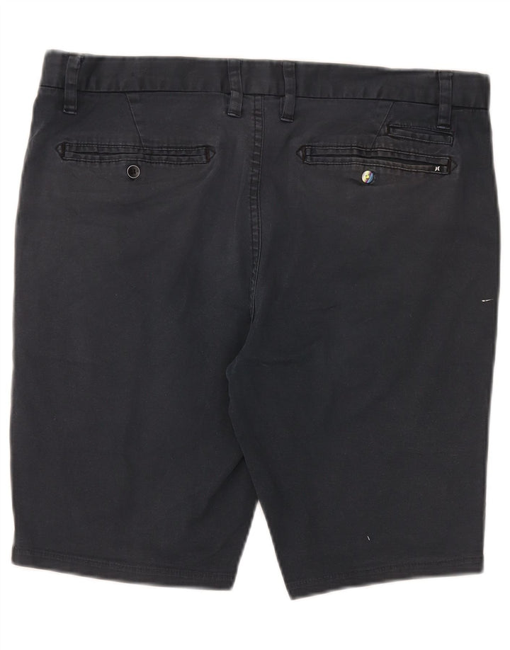 Hurley Pantalones cortos chinos para hombre W33 Algodón azul marino mediano