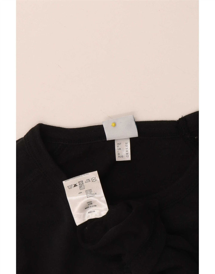 Arena - Camiseta gráfica para hombre, talla mediana, algodón negro