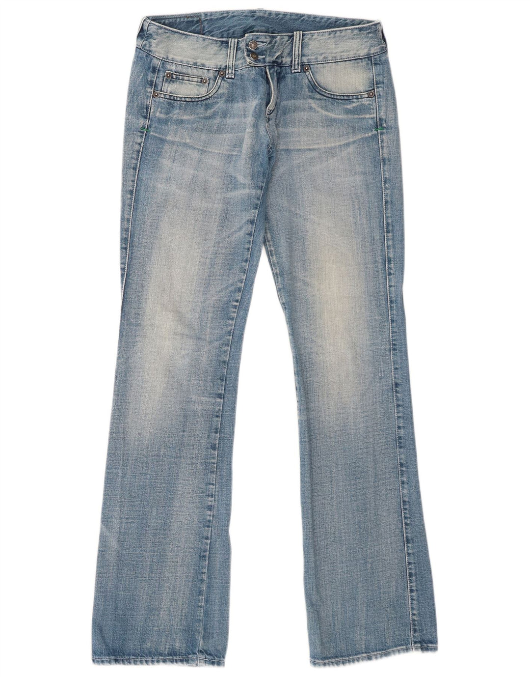 Vaqueros Bootcut Mujer Benetton W28 L33 Azul