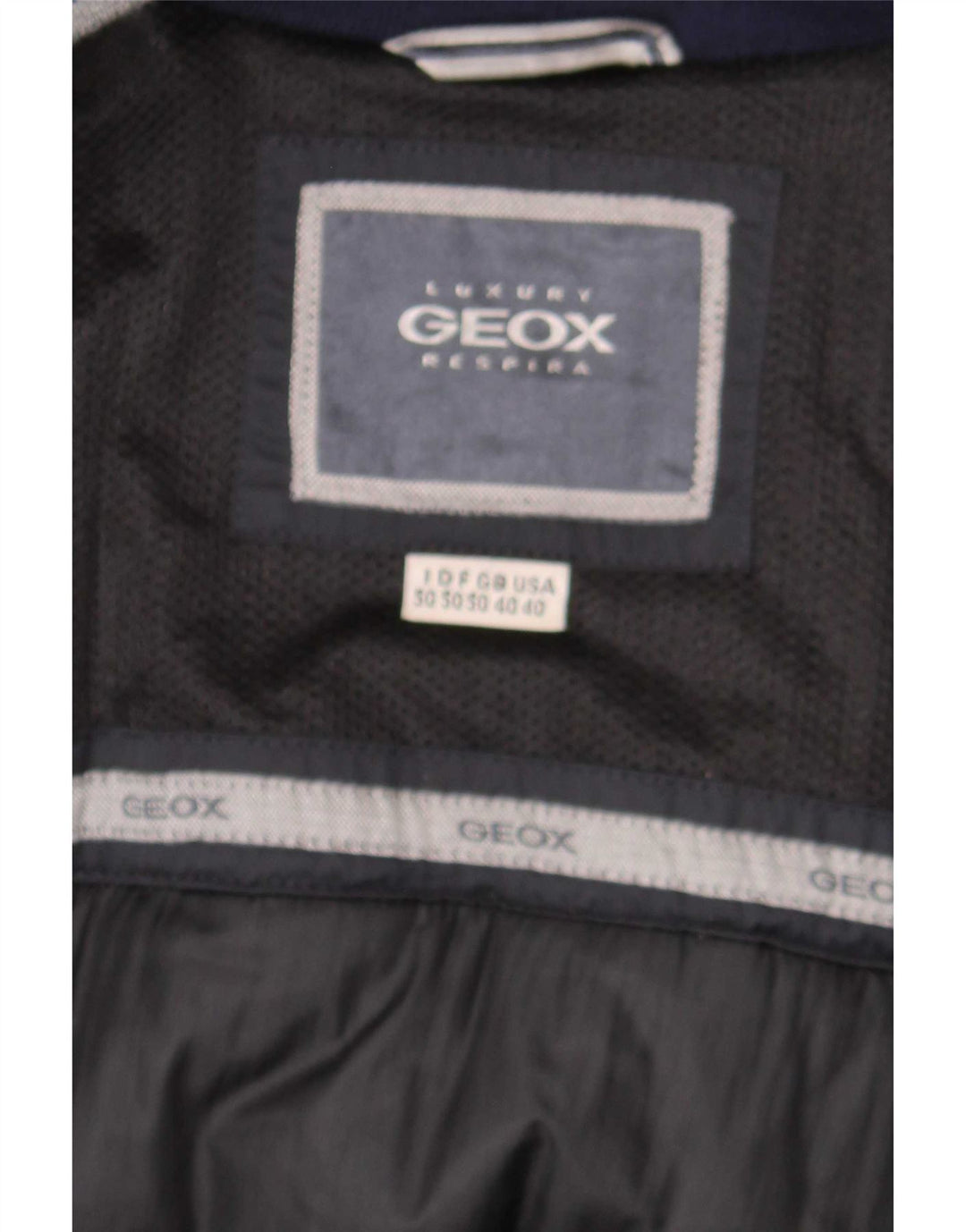 Geox - Chaqueta acolchada Respira para hombre, talla 40, color negro