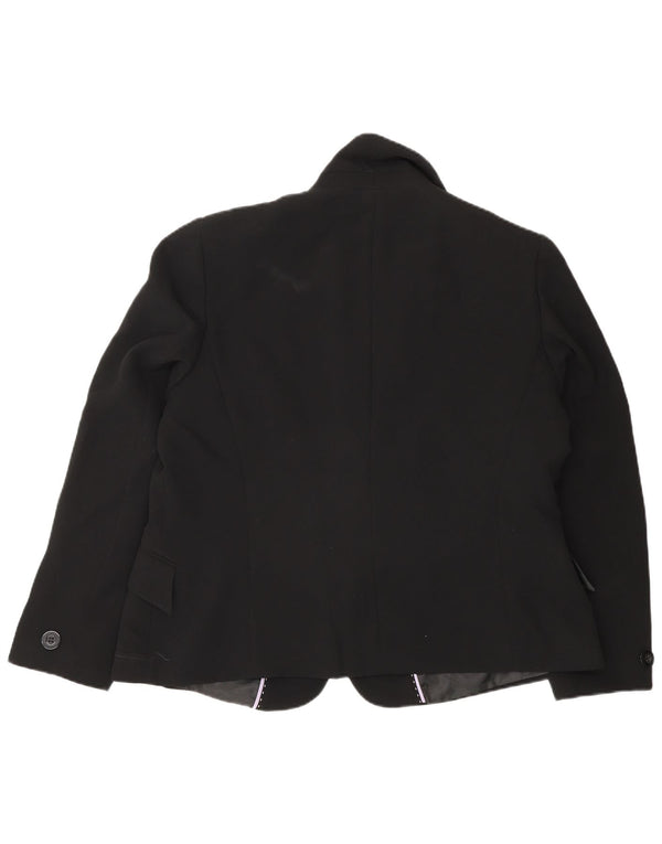Marks & Spencer Chaqueta tipo blazer con 1 botón para mujer UK 40 XL Negro