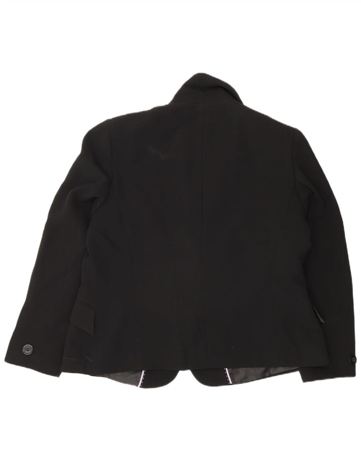 Marks & Spencer Chaqueta tipo blazer con 1 botón para mujer UK 40 XL Negro